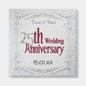 25e Zilveren en Bourgondië-jubileum Magneet (Voorkant)