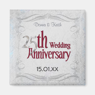 25e Zilveren en Bourgondië-jubileum Magneet