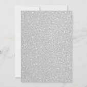 25e Zilveren Glitter Jubileum Kaart (Achterkant)