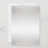 25e Zilveren Glitter Wedding Jubileum | DIY-tekst Kaart (Achterkant)