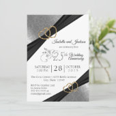 25e Zilveren Hart Jubileumontwerp Kaart (Staand voorkant)