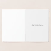 25e zilveren heteluchtballon trouwdag folie kaarten (Binnen)