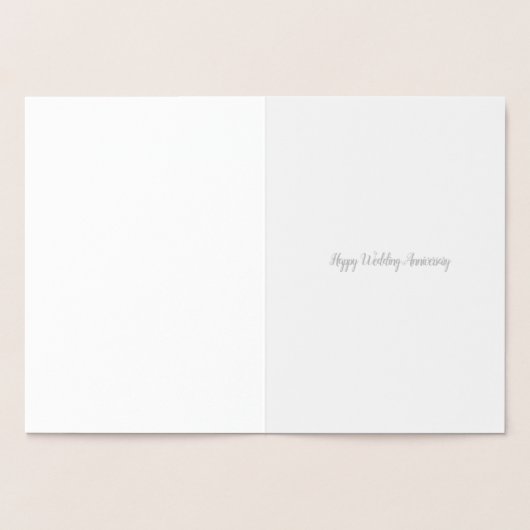 25e zilveren heteluchtballon trouwdag folie kaarten (Binnen)