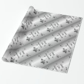 25e zilveren huwelijksjubileum cadeaupapier (Uitgerold)
