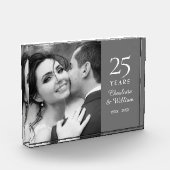 25e zilveren huwelijksjubileum Elegant Fotoblokken (Links)