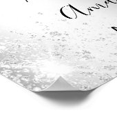 25e zilveren huwelijksjubileum foto welkom poster (Hoek)