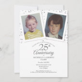 25e zilveren huwelijksjubileum foto's uit de kinde kaart (Voorkant)