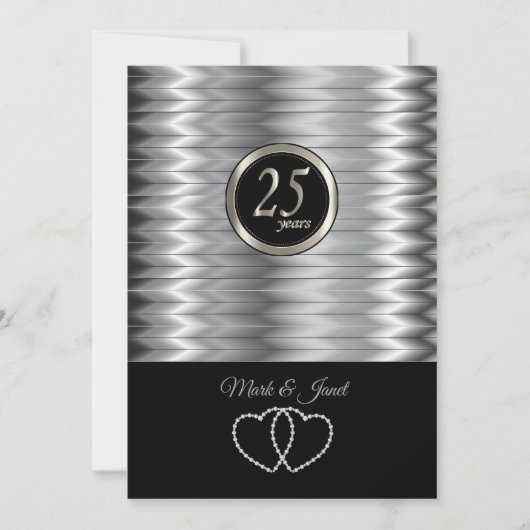 25e Zilveren Huwelijksjubileum - Giraffe 🦒 Patroo Kaart (Voorkant)