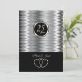 25e Zilveren Huwelijksjubileum - Giraffe 🦒 Patroo Kaart (Staand voorkant)