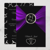 25e Zilveren Huwelijksjubileum - Giraffe Patroon Kaart (Voorkant / Achterkant)