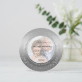 25e zilveren huwelijksjubileum kaart (Staand voorkant)