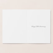 25e zilveren huwelijksjubileum kaart met hart (Binnen)