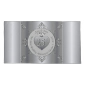 25e zilveren huwelijksjubileum kussensloop (Achterkant-Links)
