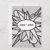 25e zilveren huwelijksjubileum leuk stripboek kaart (Achterkant)