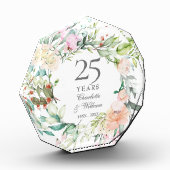 25e zilveren huwelijksjubileum Rozen Guirlande Fotoblokken (Links)