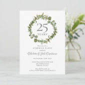 25e Zilveren Huwelijksjubileum Verrassingsfeest Gu Kaart (Staand voorkant)
