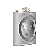 25e zilveren Jubileum Heupfles (Rechts)