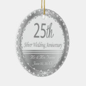 25e Zilveren Jubileum ontwerp Keramisch Ornament (Rechts)