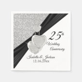 25e Zilveren Jubileum ontwerp Servet (Voorkant)