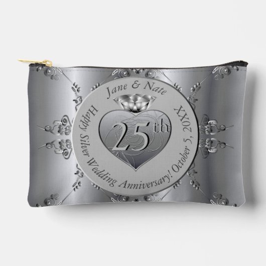 25e Zilveren Jubileum Print Cut Naaizak Etui (Voorkant)