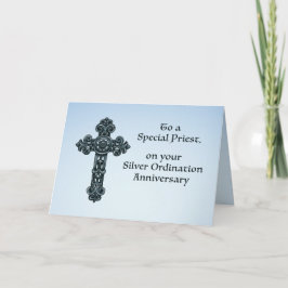 25e Zilveren Ordinatie Jubileum Priester, Kruis Kaart