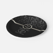 25e Zilveren Sterrenlichten Jubileum Papieren Bordje (Gekanteld)