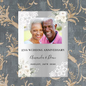 25e zilveren trouwdag foto welkom poster