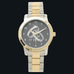 25e zilveren trouwdag horloge<br><div class="desc">25e zilveren trouwdag horloge. Leuk cadeau voor man. Vijfentwintigste viering van het bruidspaar.</div>