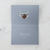 25e zilveren trouwdag nu en dan foto kaart (Binnen)