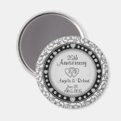 25e zilverJubileum Magneet (Voorkant / Achterkant)