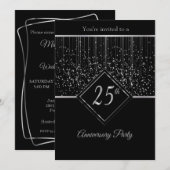 25e zilverJubileum met Starlights Kaart (Voorkant / Achterkant)