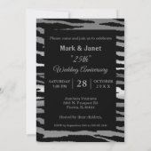 25e zilverJubileum - Zebrapatroon - Liefde Kaart (Achterkant)