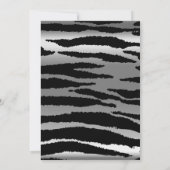 25e zilverJubileum - Zebrapatroon - Liefde Kaart (Achterkant)