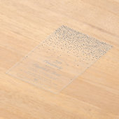 25e Zilverweddenschap Jubileum Acryl Uitnodigingen (Laagn)