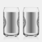 25e Zilverweddenschap Jubileum Blikvorm Glas (Links)