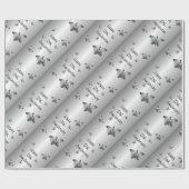 25e Zilverweddenschap Jubileum Cadeaupapier (Vlak)