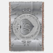 25e Zilverweddenschap Jubileum Deken (Voorkant Verticaal)