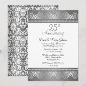 25e Zilverweddenschap Jubileum | DIY-tekst Kaart (Voorkant / Achterkant)