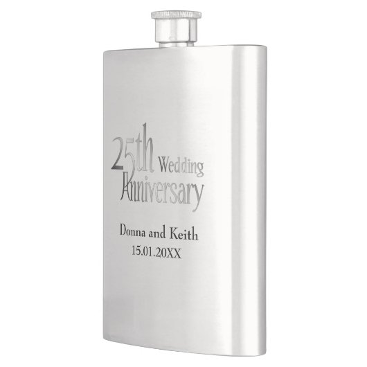 25e Zilverweddenschap Jubileum Flacon (Links)