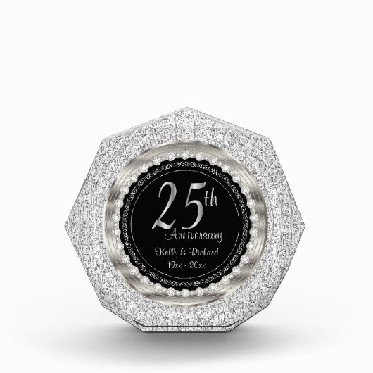 25e Zilverweddenschap Jubileum Fotoblokken (Voorkant)