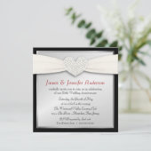 25e Zilverweddenschap Jubileum Kaart (Staand voorkant)