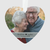 25e Zilverweddenschap Jubileum Ornament (achterkant)