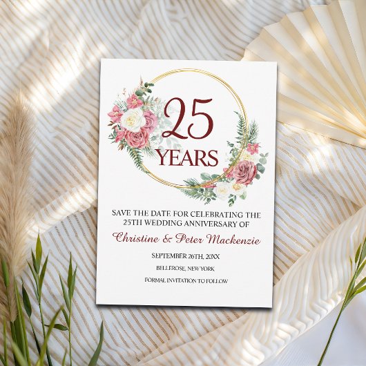 25e Zilverweddenschap Jubileum Save The Date