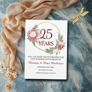 25e Zilverweddenschap Jubileum Save The Date