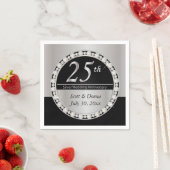 25e Zilverweddenschap Jubileum Servetten (Insitu)