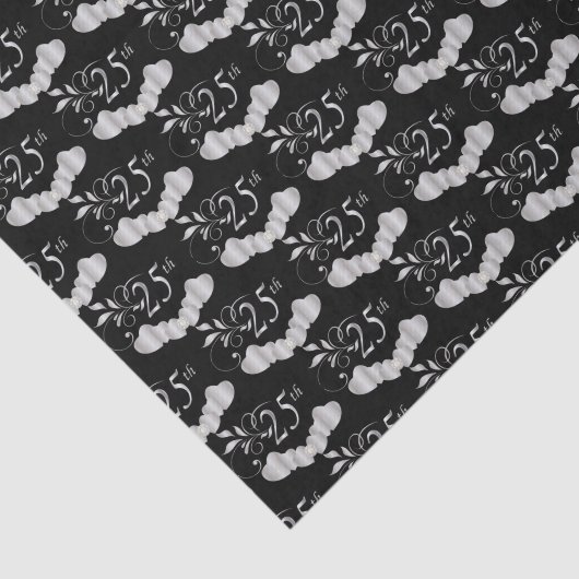 25e Zilverweddenschap Jubileum Tissuepapier (Detail)