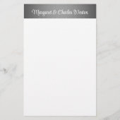 25e Zilverweddenschap op maat Briefpapier (Achterkant)