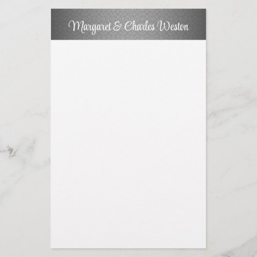 25e Zilverweddenschap op maat Briefpapier (Achterkant)