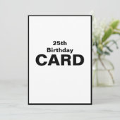 25eVijfentwintigste 25e 25 Vijfentwintig 2-5e verj Kaart (Staand voorkant)