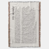 25ste amendement Grondwet Verwijdering Afzetting Deken (Voorkant Verticaal)